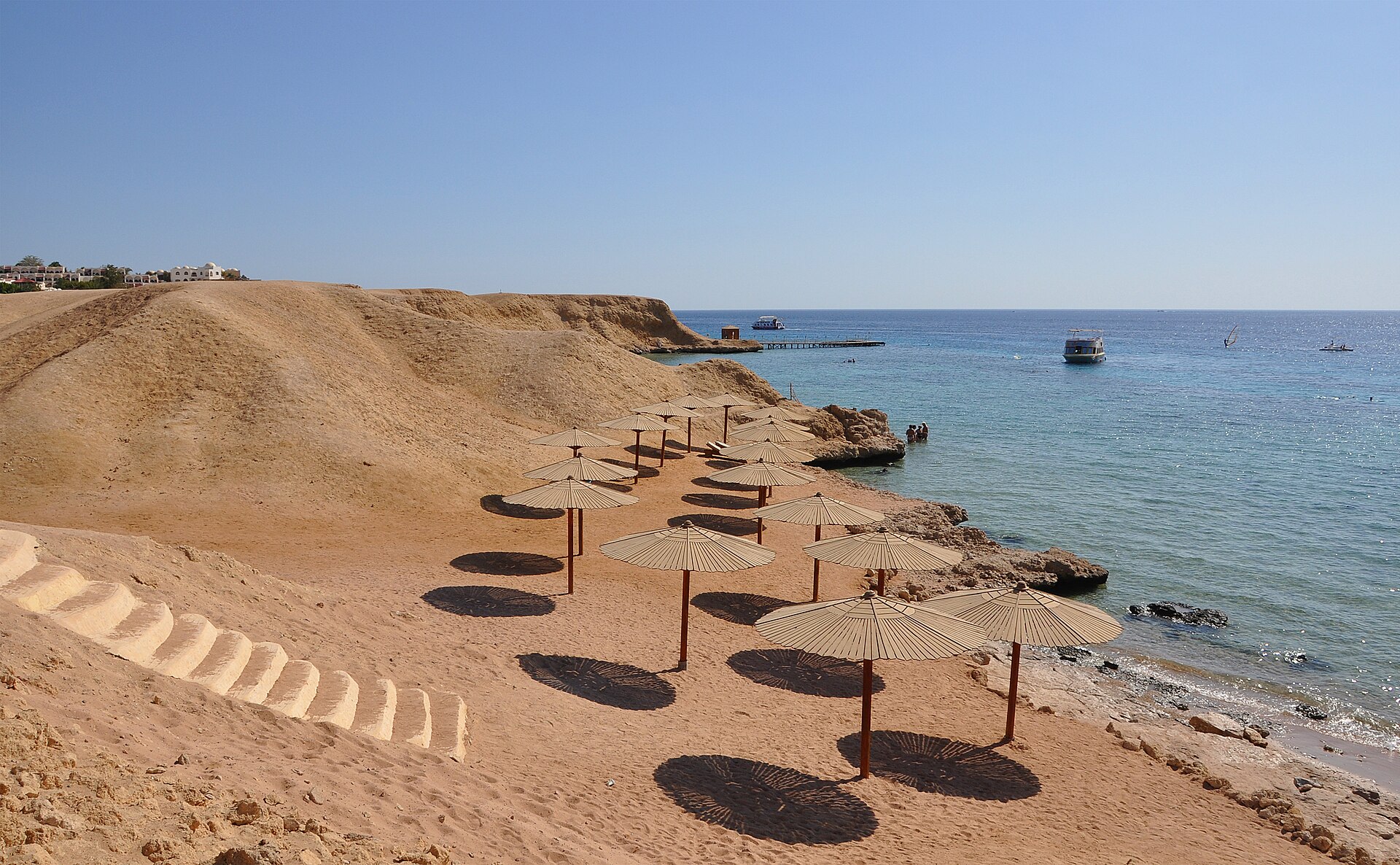 Stranden i Naama Bay, Sharm el-Sheikh